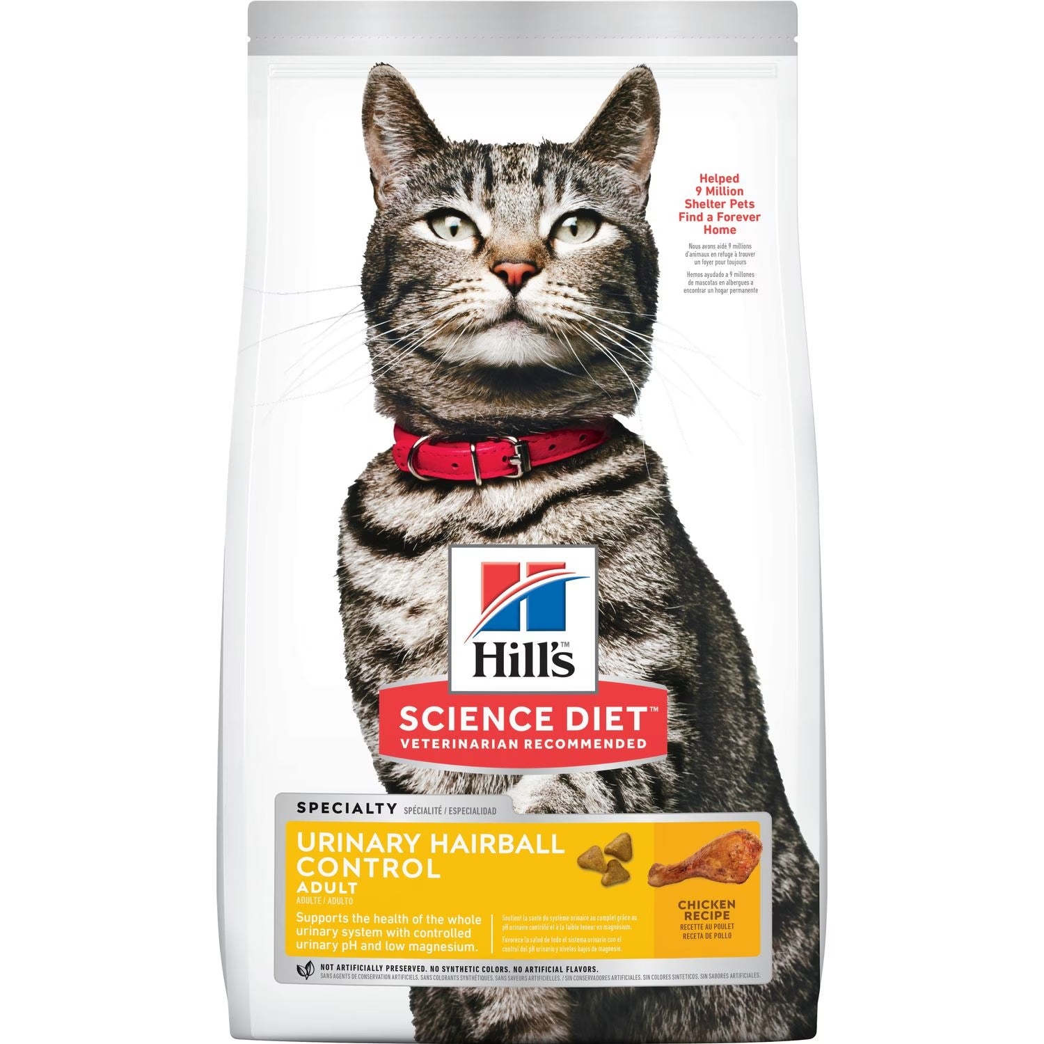 Alimento Para Gatos Adultos Urinary Hairball Control de Pollo - Hills Alimento Para Gatos Adultos Urinary Hairball Control de Pollo - Hills